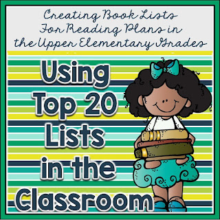 Do you frequently check out the Top 20 book lists at your favorite stores? How about using them in the classroom? Check out this post on Adventure in Literacy Land for ways you can motivate your readers with Top 20 lists.