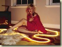 Romola Garai Sitting on the floor 