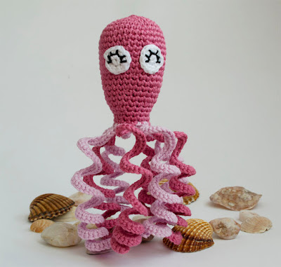 Pulpito ganchillo amigurumi. AgujadelSur