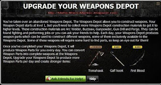upgrade weapon depot