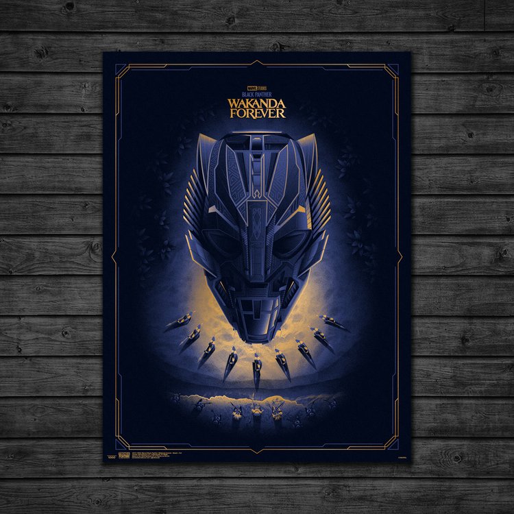 The Blot Says...: Black Panther: Wakanda Forever Screen Print by DKNG x  Marvel Studios x AMC Theaters