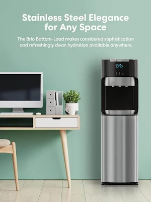 Brio Water Dispenser with Self-Cleaning Feature