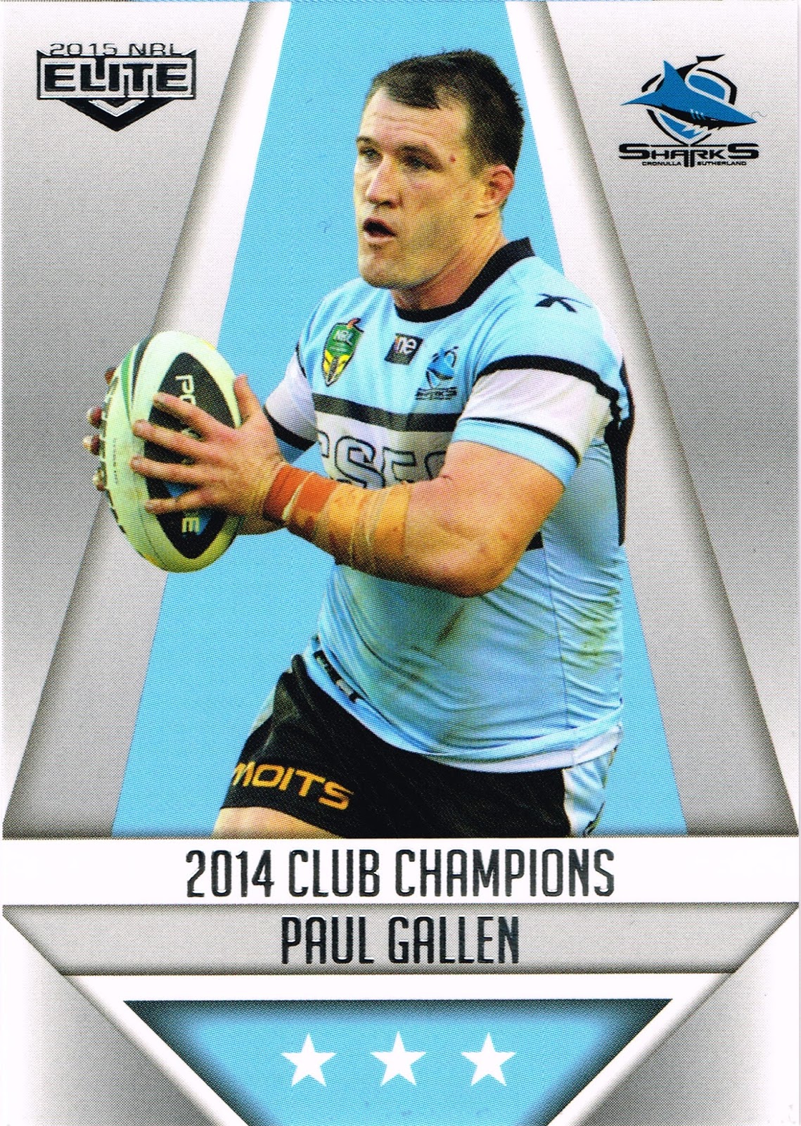 2015 NRL ELITE SILVER PARALLEL CARD NO.35 PAUL GALLEN THE ...