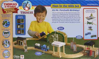 Thomas and friends wooden railway man in the hills Learning Curve 25 piece toy train track layouts