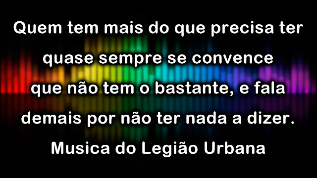 Frase Legião Urbana