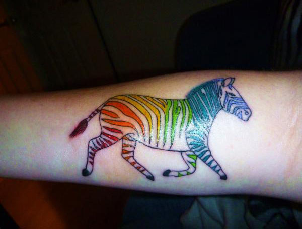 zebra tattoos for women