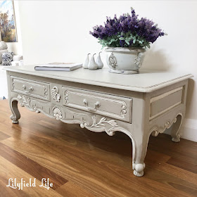 french style coffee table - hand painted by lilyfield life