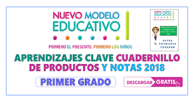 APRENDIZAJES CLAVE CUADERNILLO DE PRODUCTOS Y NOTAS PRIMER GRADO