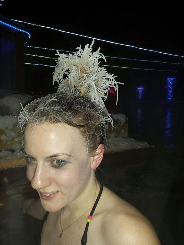 It's So Cold In Canada, This Can Actually Happen If Your Hair Gets Wet