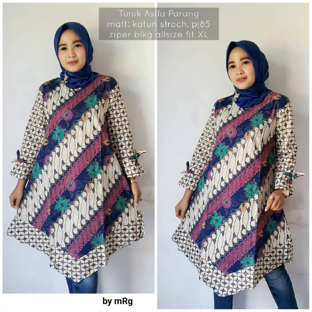 46 Model Tunik  Batik Remaja  2021 Desain Modern Model 