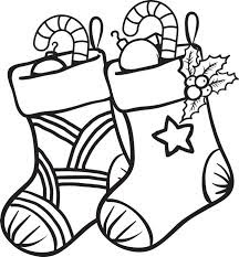 Christmas stocking coloring pages 5