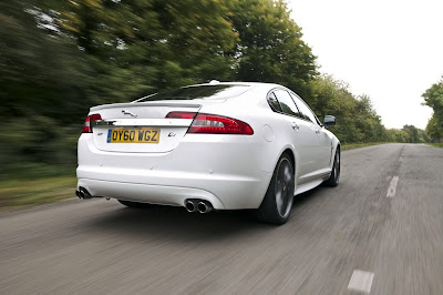 2011 Jaguar XF Black Pack Rear Angle View