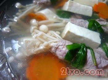 Canh thịt bò cuốn nấm kim - món ngon mỗi ngày