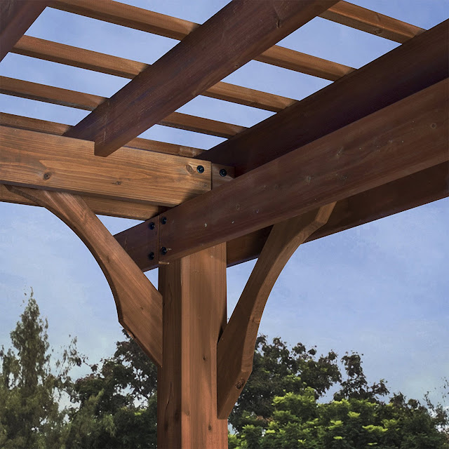 Cedar pergola Suppliers Dubai Peace garden Company