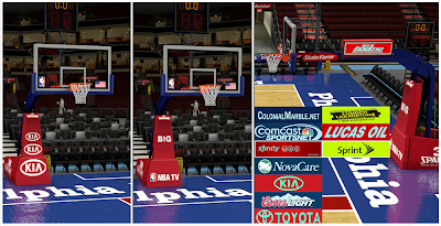 NBA 2K14 Philadelphia 76ers Court Mod