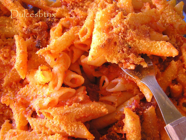 Macarrones con chorizo 