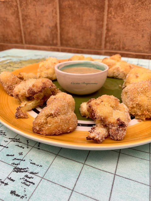 Coliflor rebozada crispy o alitas veganas en airfryer