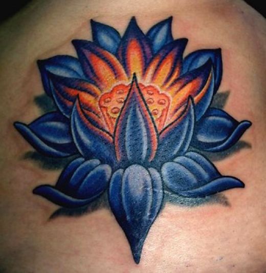 Deff love this blue lotus flower tattoo as it's just a work of art 