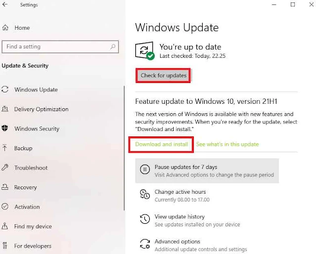 2 Cara Update Windows 10 versi 21H1 Original Mei 2021