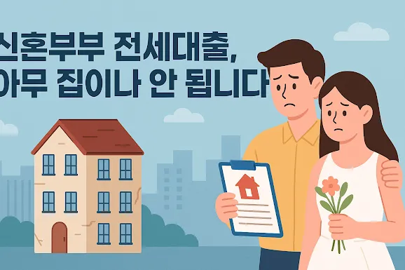 신혼부부 전세대출, 아무 집이나 안 됩니다