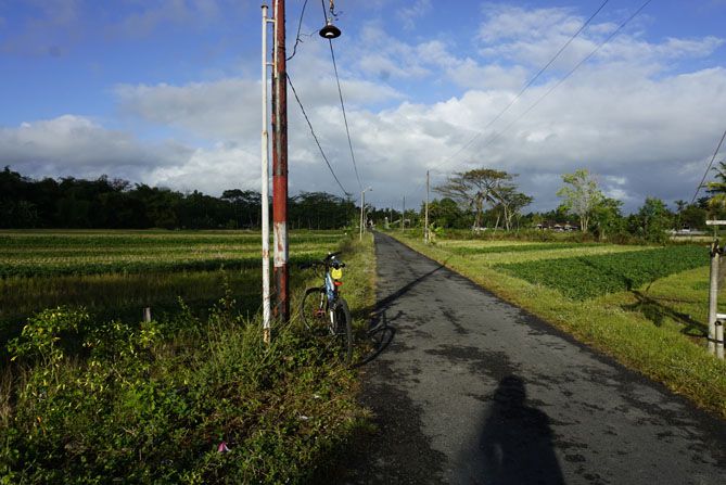 Jalan menuju destinasi wisata Watu Ngelak