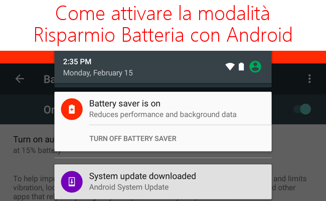 Come attivare la modalità risparmio batteria con Android