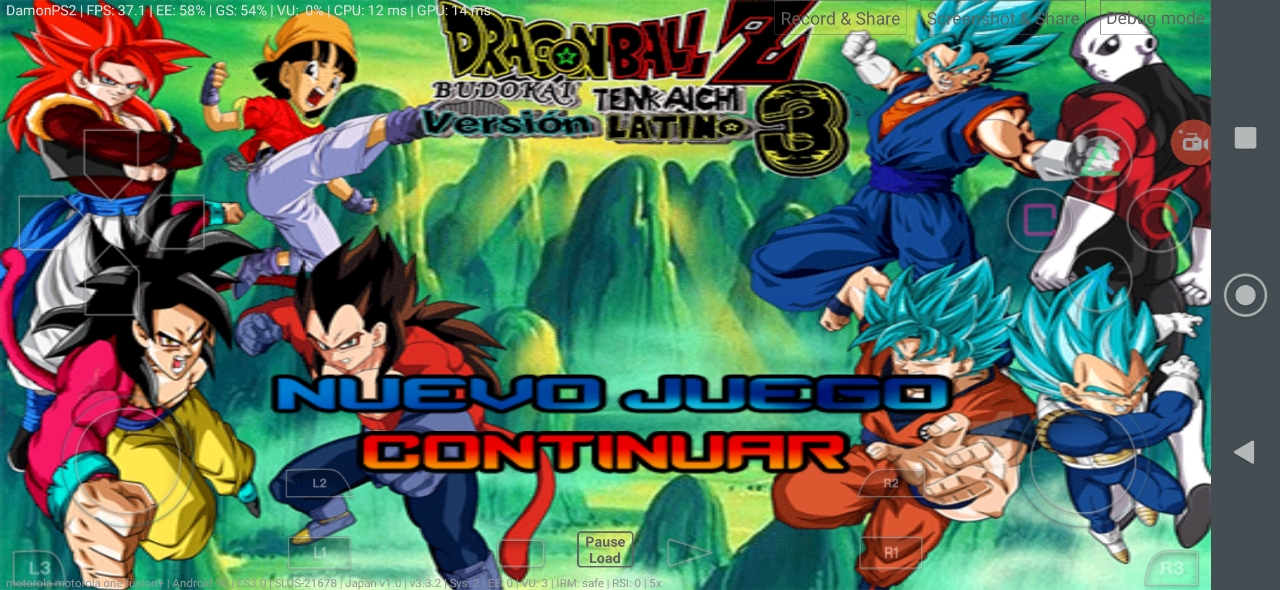 DBZ BT3 MOD PS2 DBS Vs GT