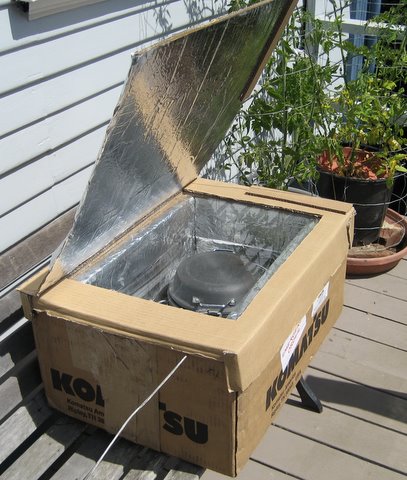 solar powered oven science project. solar powered oven science