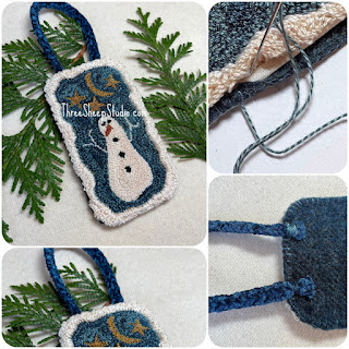 'Chilly Night' Punch Needle Design by Rose Clay at ThreeSheepStudio.com
