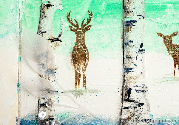 Layers of ink - Mixed Media Birch Forest Tutorial by Anna-Karin Evaldsson.