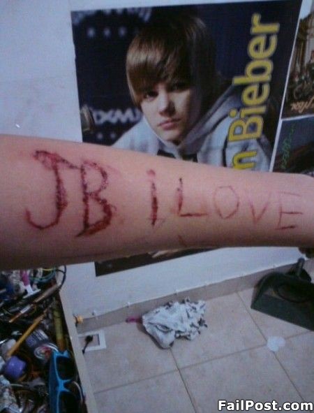 Dumb Emo Justin Bieber Fan. 2:12 PM | Posted by Submitted | | Edit Post