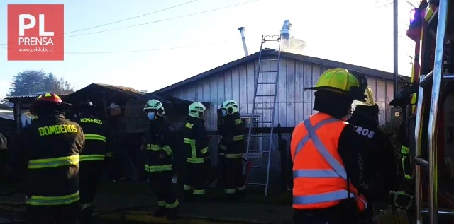 Osorno: incendio afecta a modesta vivienda de Rahue