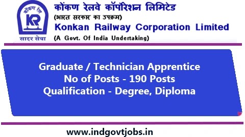 Konkan Railway Apprentice Jobs