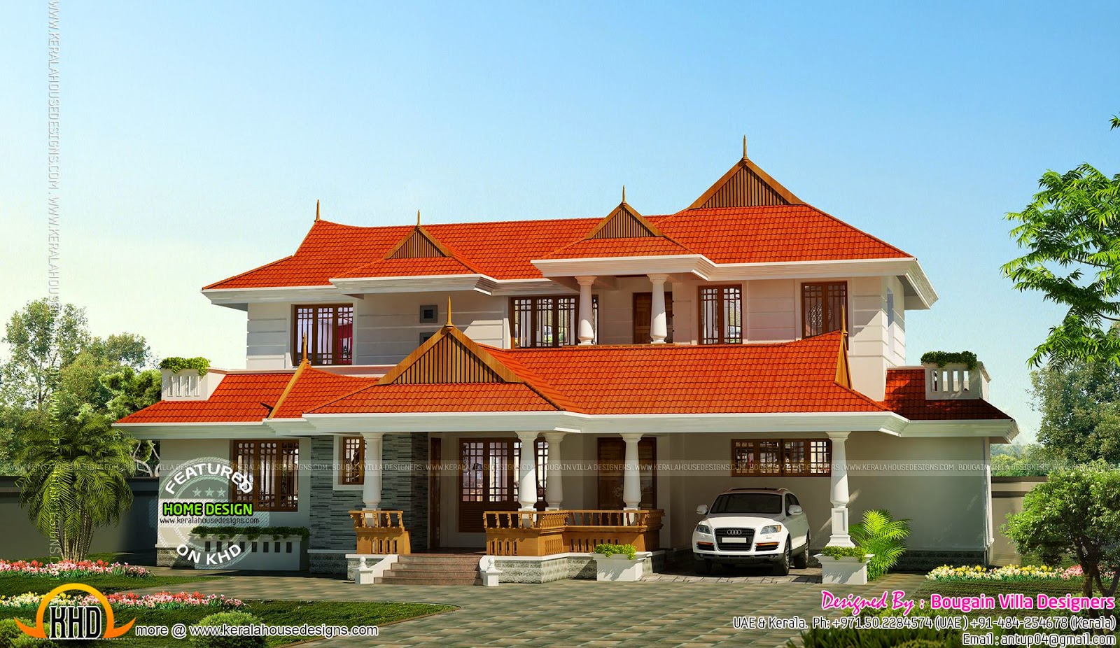  Kerala traditional style 4BHK house Kerala home design 