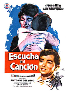 ESCUCHA MI CANCIÓN. Cartel: 70 x 100 cms. España. Autor: Francisco Fernández-Zarza "Jano". ESCUCHA MI CANCIÓN. 1959. España. Dirección: Antonio del Amo. Reparto: Joselito, Carlos Miguel Solá, Pilar Sanclemente, Dolores Villaespesa, Jesús Tordesillas, Salvador Soler Marí, Luz Márquez, Barta Barri.