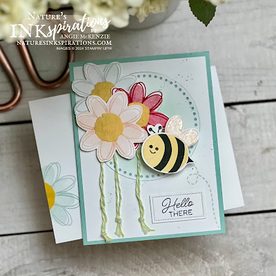 Stampin' Up! Bee My Valentine thank you card | Nature's INKspirations by Angie McKenzie