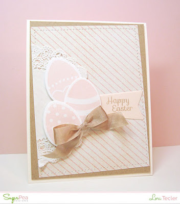 Happy Easter card-designed by Lori Tecler/Inking Aloud-stamps and dies from SugarPea Designs