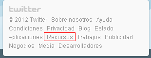 Recursos de Twitter