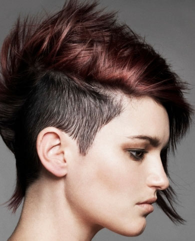 Chic Undercut Short Hair Style 2014