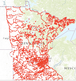 map or Minnesota's Impaired Waters, 2010