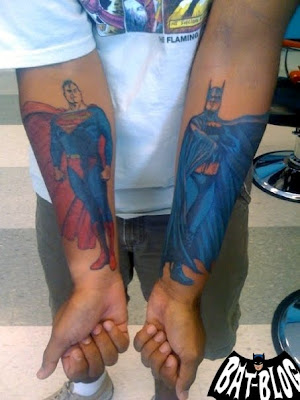 Loyal's BATMAN & SUPERMAN TATTOO ART Photo