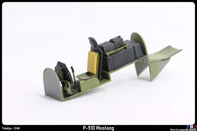 Cockpit du P-51D Mustang de Tamiya au 1/48.