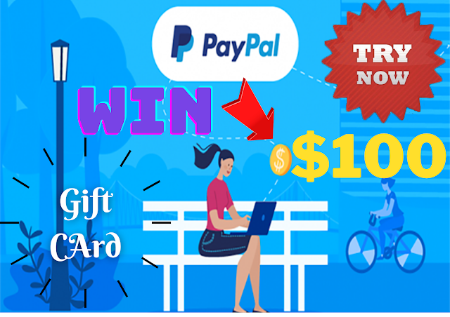 Win $100 PayPal Online Digital Gift Card US