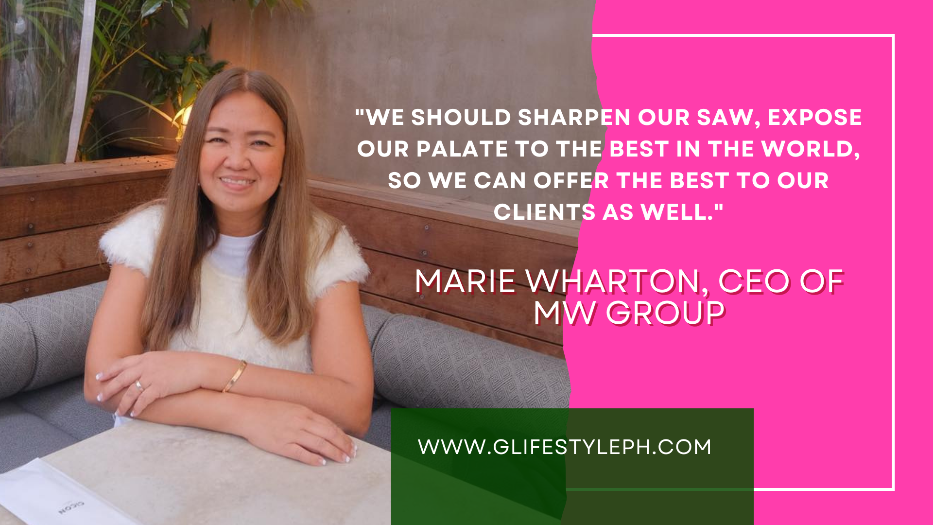 Marie Wharton, CEO of MW Group