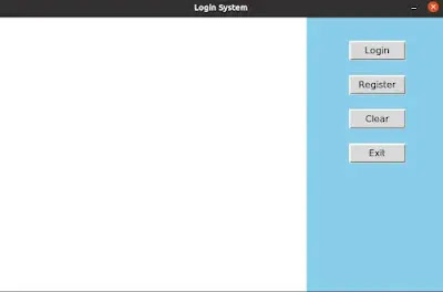 user interface of the face recognition login system