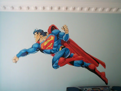 Super Hero Mural Design Picture