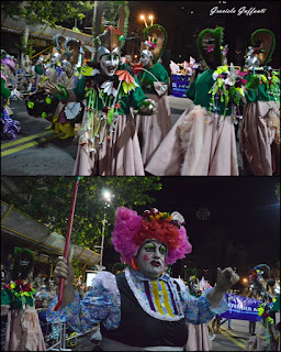 Desfile Inaugural del Carnaval. Uruguay. 2017.Murga Diablos Verdes