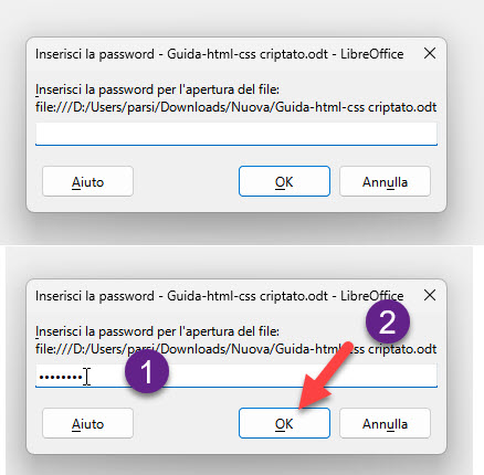 decriptare file libreoffice