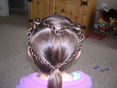 Braided Hairstyles For Girls Now bring the outer 2 twist braids down and 