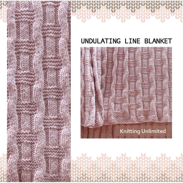 Undulating Line Blanket. Only Knit Purl